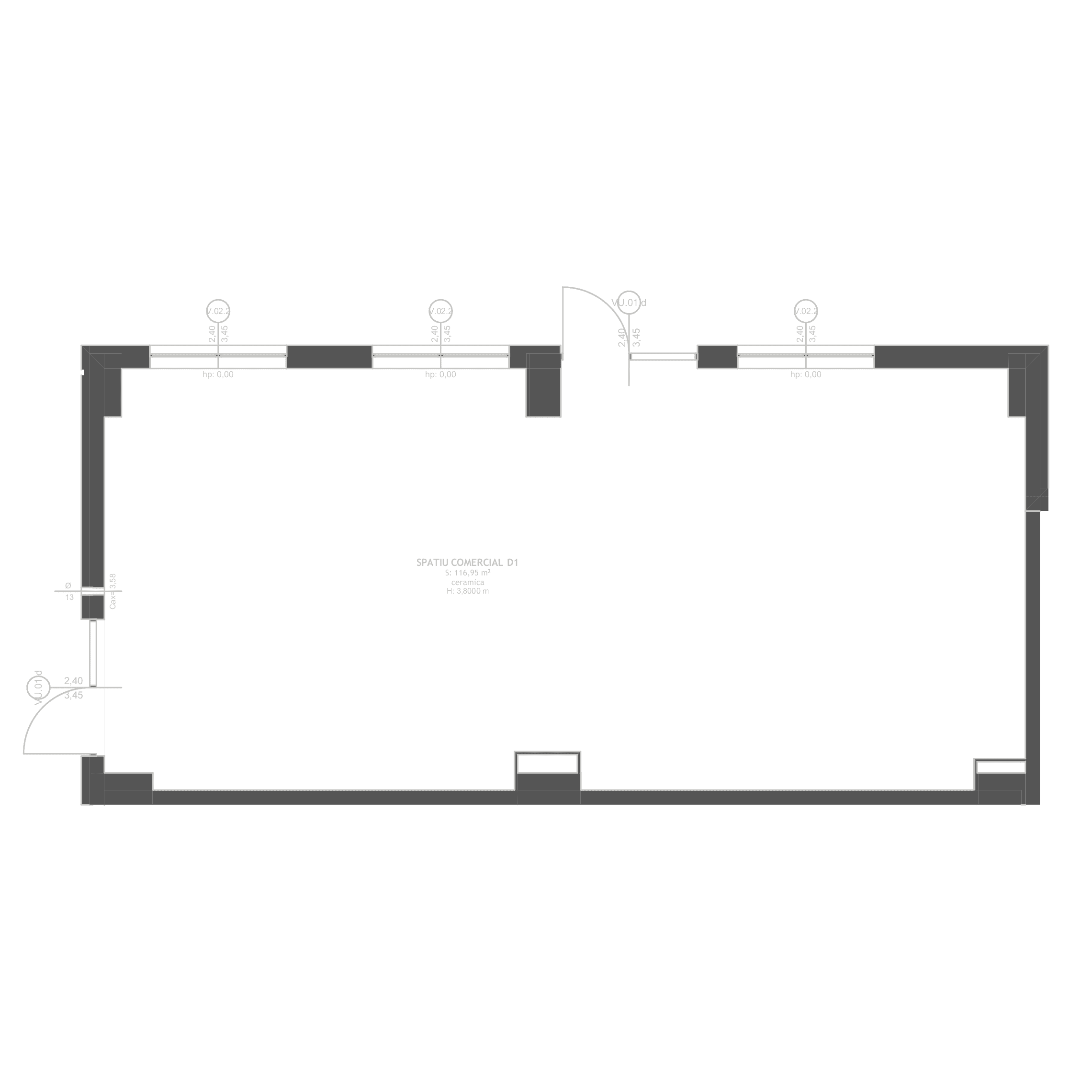 Plan apartament D1