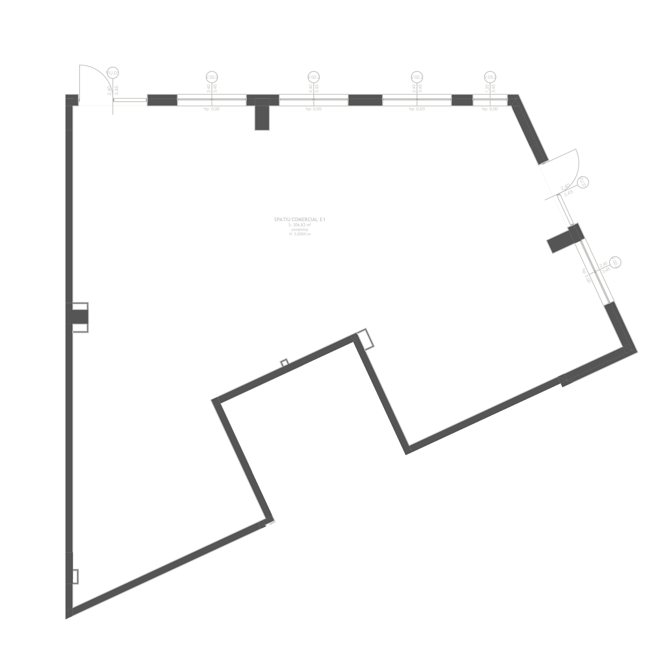 Plan apartament E1
