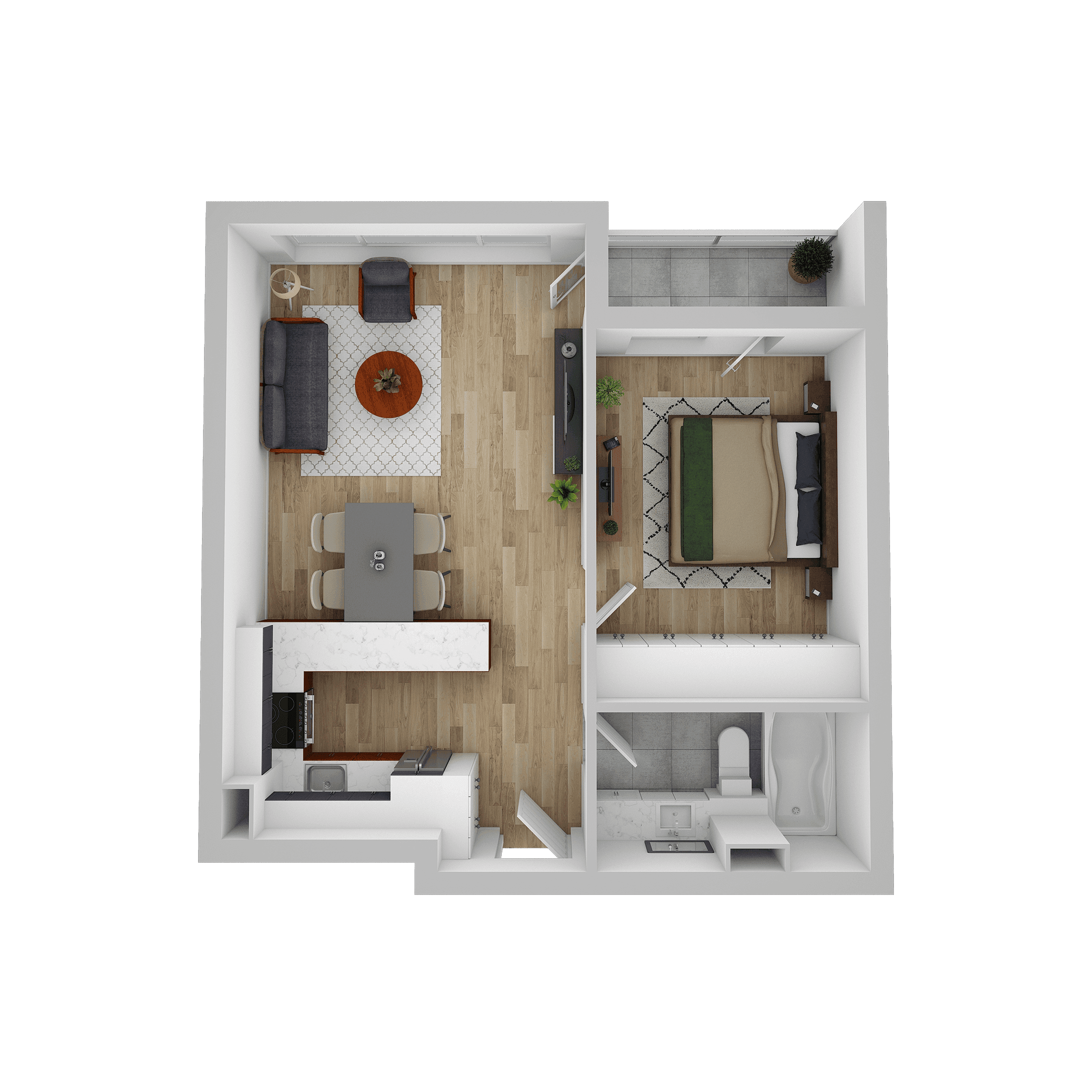 Plan apartament C 504