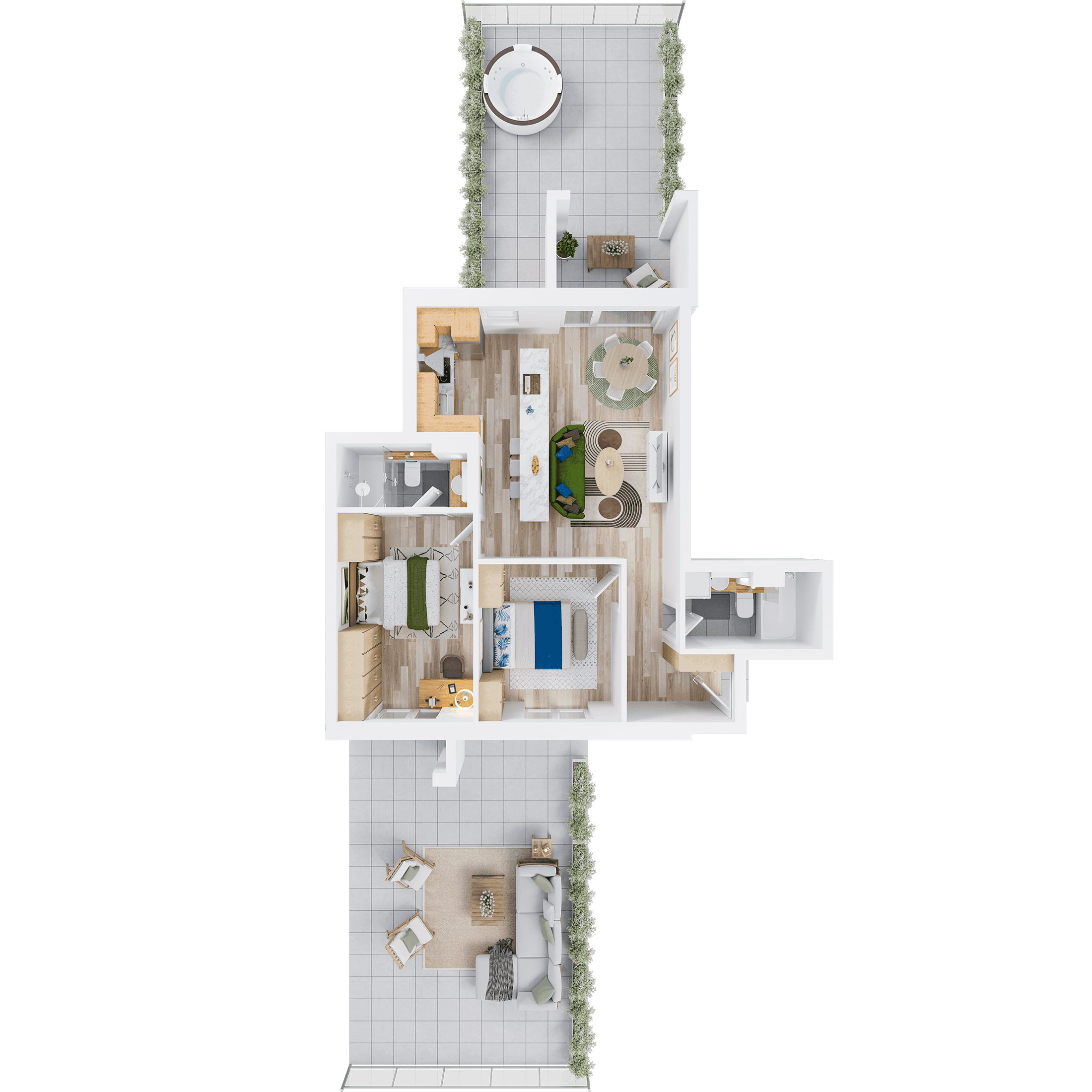 Plan apartament B 109