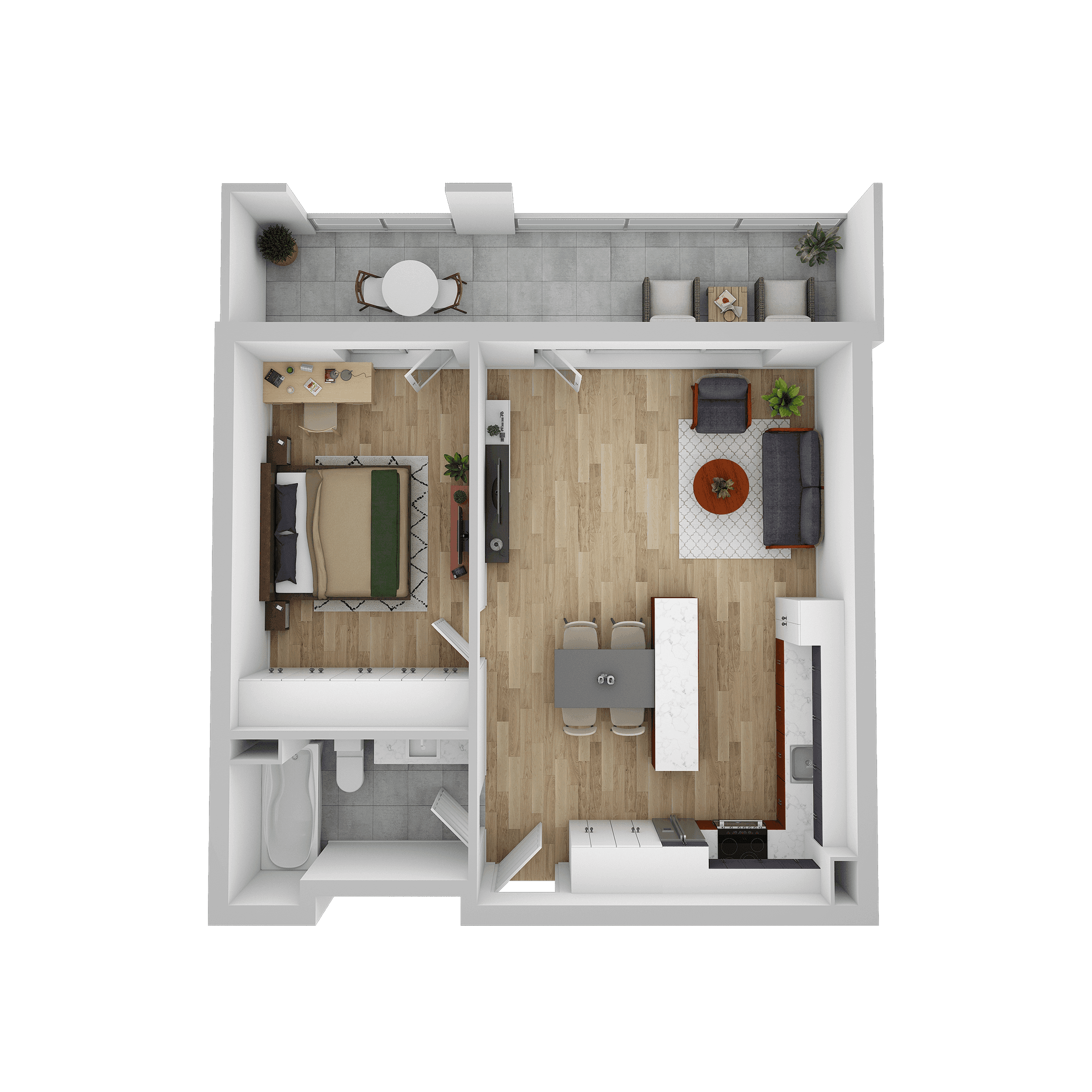 Plan apartament A 103